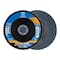 Pferd 6" x 7/8" A.H. POLIFAN Flap Disc - Z PSF EXTRA STEELOX, Zirconia, 120 Grit, Conical 60644 - alternate 1